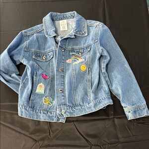 Disney store Kids Denim Jacket with Fun Patches